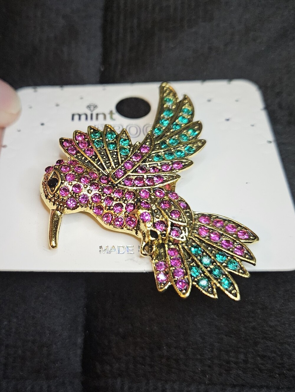 Hummingbird Brooch - Picture 9 of 9